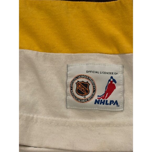 Vintage 90s Nutmeg Mills Boston Bruins Cam Neely #8 NHL Long Sleeve Shirt Large - Picture 7 of 9